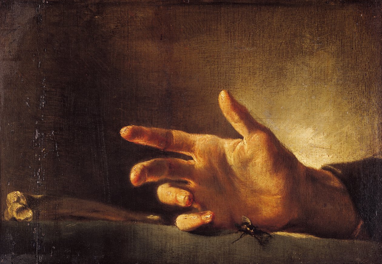 Estudo de uma mão de Theodore Gericault