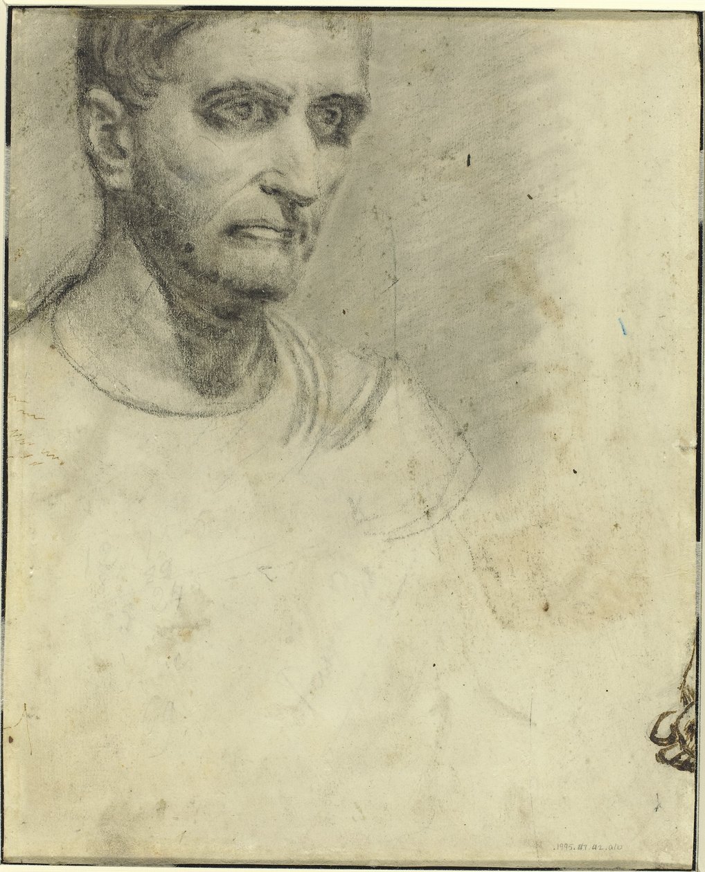Estudo de um homem [verso] de Theodore Gericault