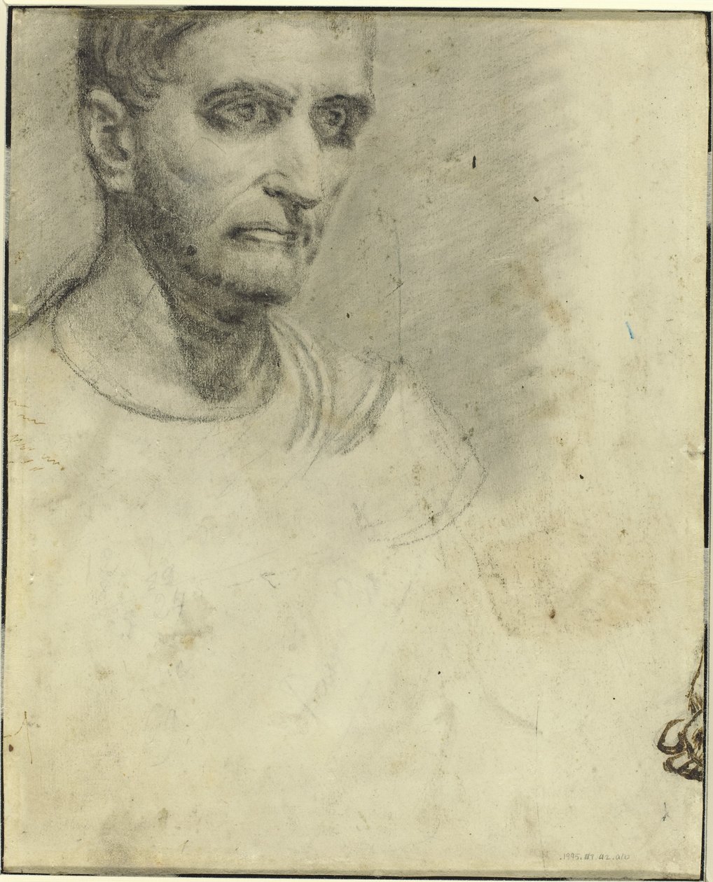 Estudo de um Homem [verso] de Theodore Gericault