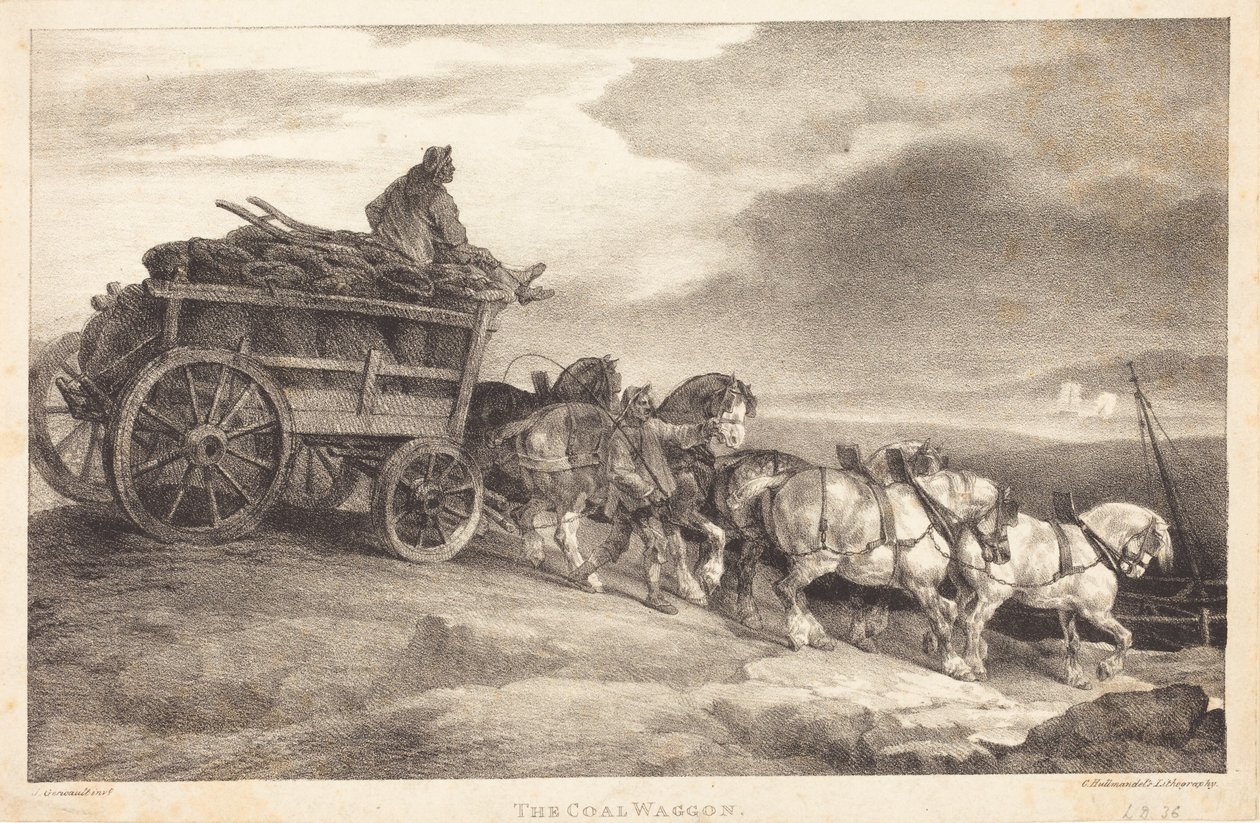 O Vagão de Carvão de Theodore Gericault