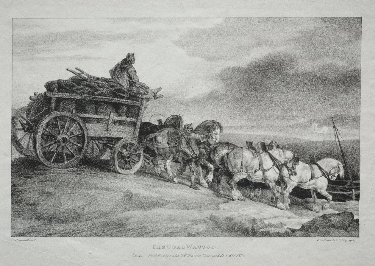 O Vagão de Carvão de Theodore Gericault