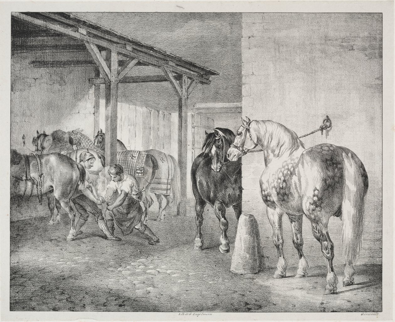 O barracão do Ferrier de Theodore Gericault