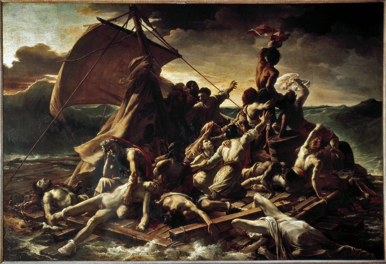 A jangada da Medusa - óleo sobre tela de Theodore Gericault