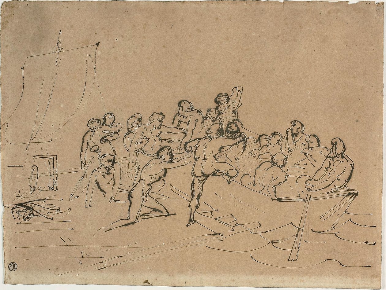 O Resgate dos Sobreviventes da Jangada da Medusa de Theodore Gericault