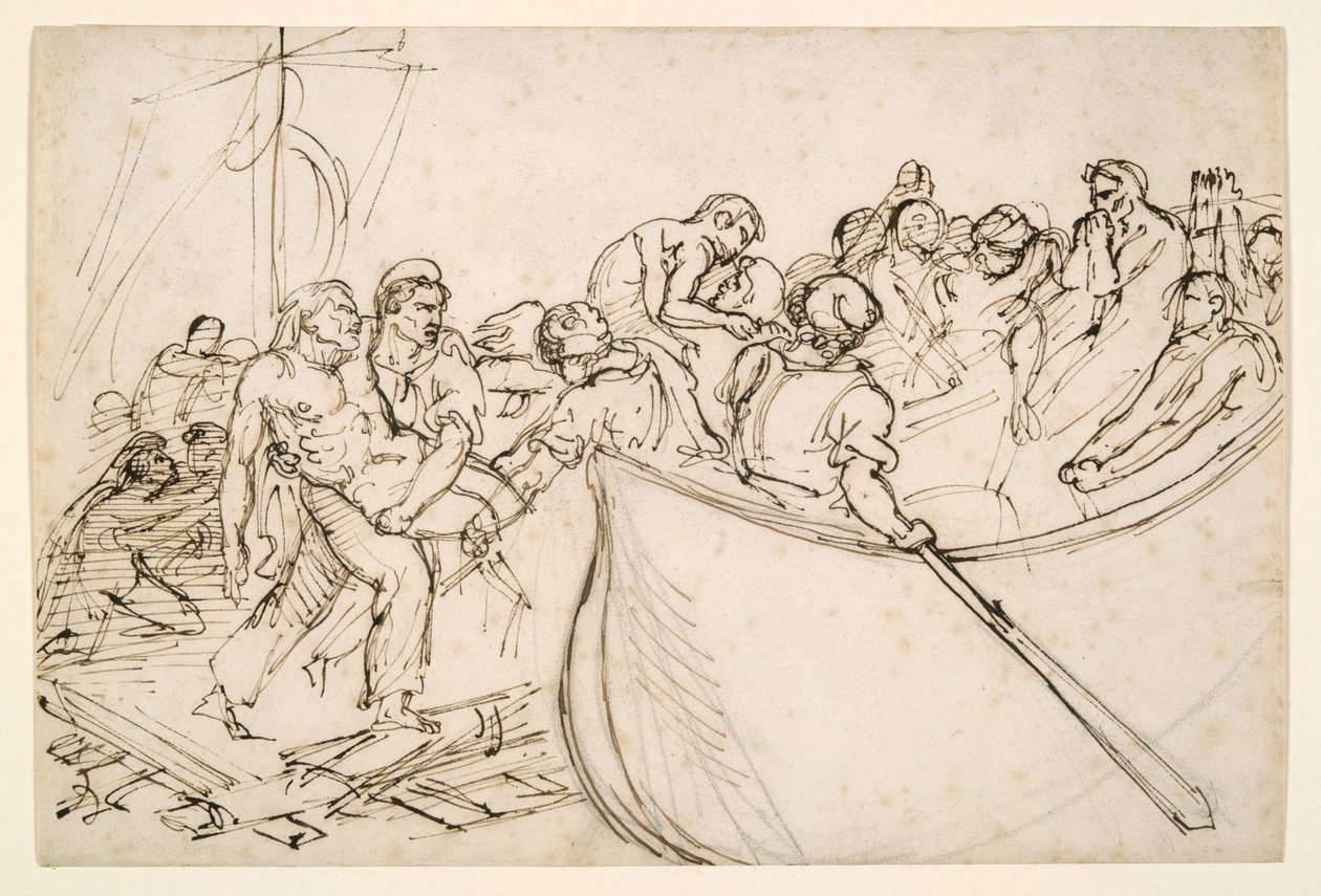 O Resgate dos Sobreviventes da Jangada da Medusa de Theodore Gericault