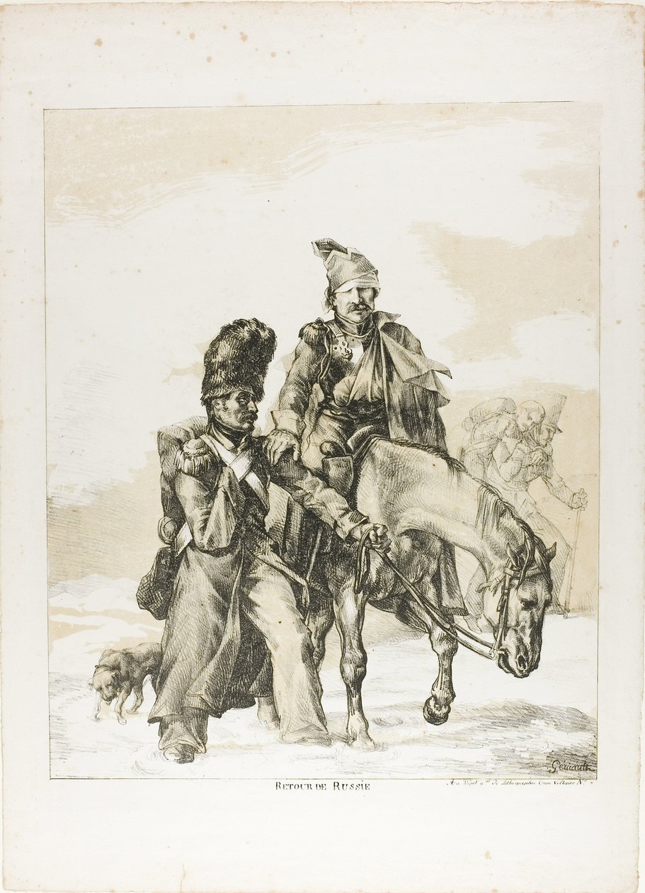 O regresso da Rússia de Theodore Gericault