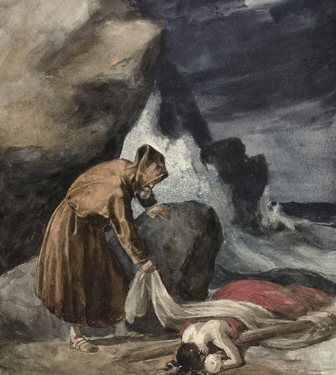 A Tempestade, c.1821-23 de Theodore Gericault