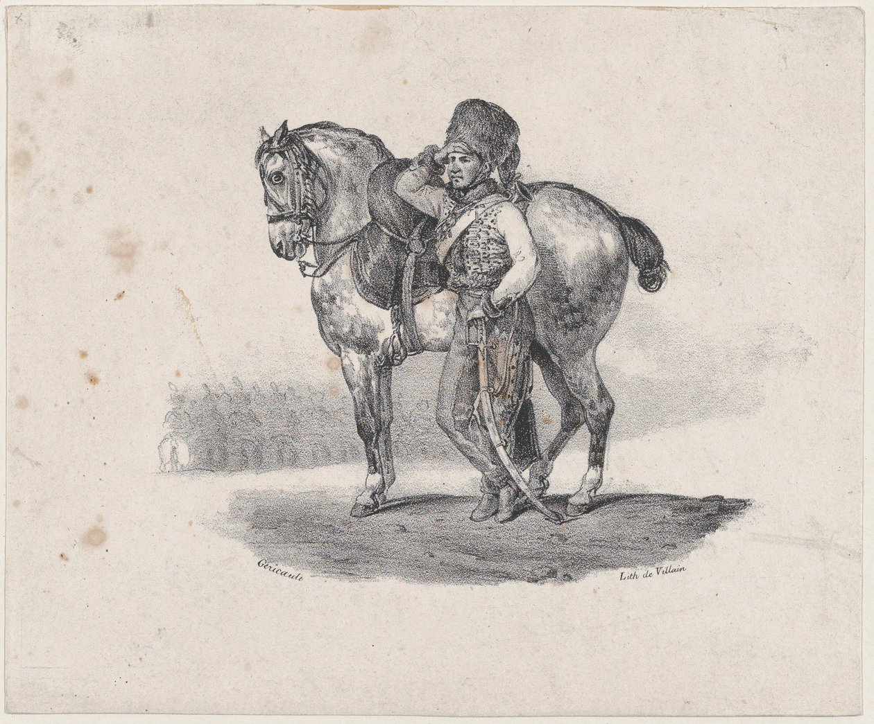A Trombeta dos Hussardos de Theodore Gericault