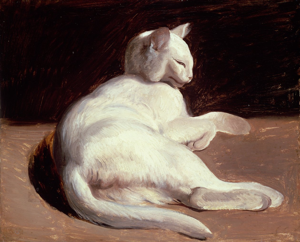 O Gato Branco, c.1817-18 de Theodore Gericault