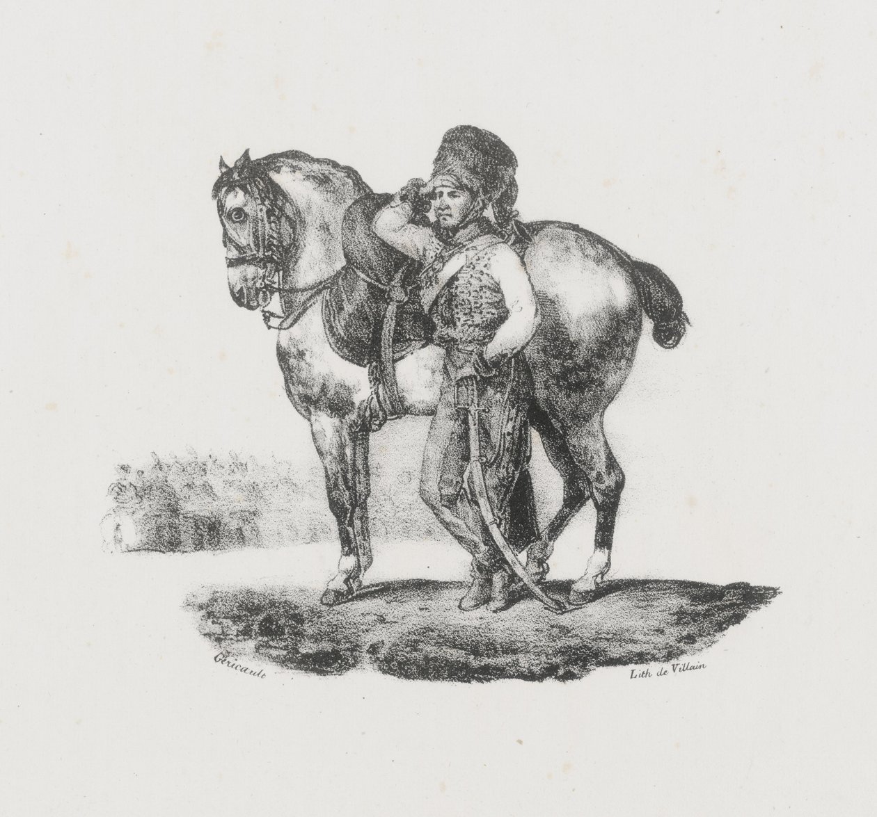 Trompetista dos Hussardos (Hussar Trumpeter) de Theodore Gericault