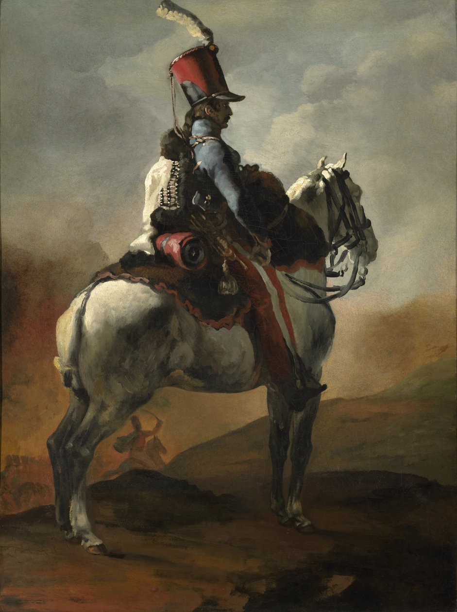 Trompetista dos Hussardos, c.1815-20 de Theodore Gericault
