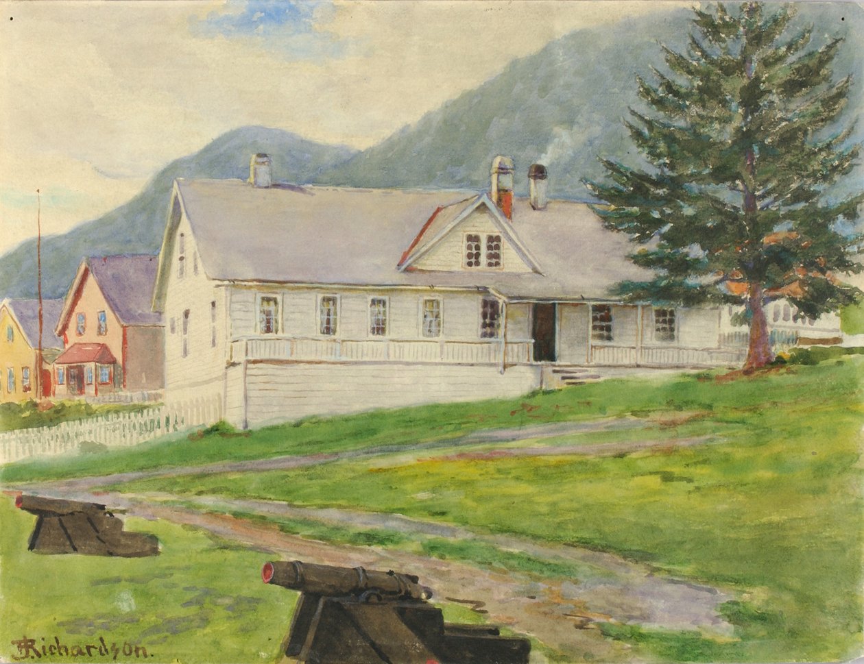 Casa do ex-governador, Sitka, 1905. de Theodore J. Richardson