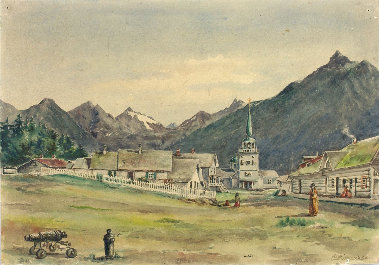 Lincoln Street, Sitka, 1887 de Theodore J. Richardson