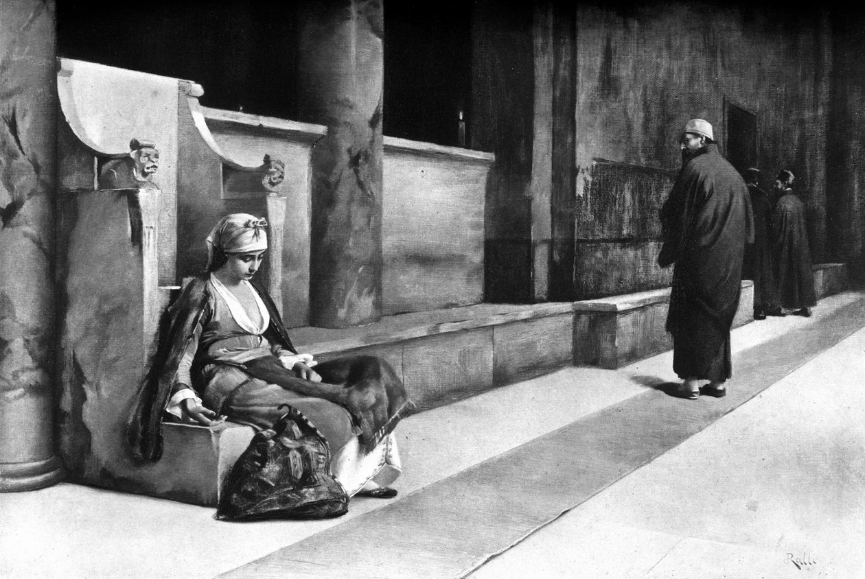 Na Igreja, Grécia, 1895. de Theodore Jacques Ralli