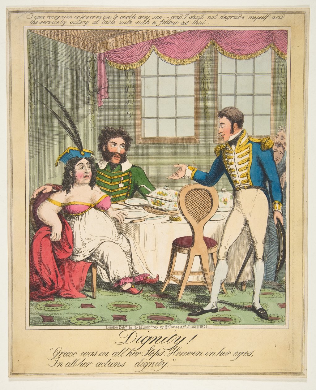 Dignidade! Grace estava em todos os seus passos. O céu em seus olhos, em todas as suas ações em 21 de junho de 1821. de Theodore Lane