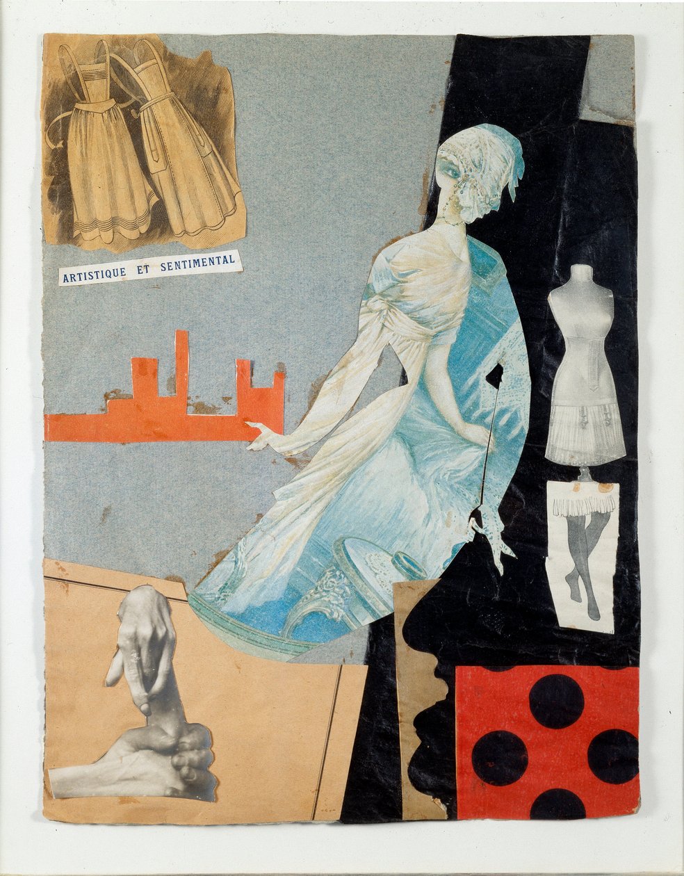 Colagem Artística e Sentimental de Theodore Fraenkel (1896-1964) 1921 Milão, Colecção Schwarz cortesia Mudima de Theodore Fraenkel