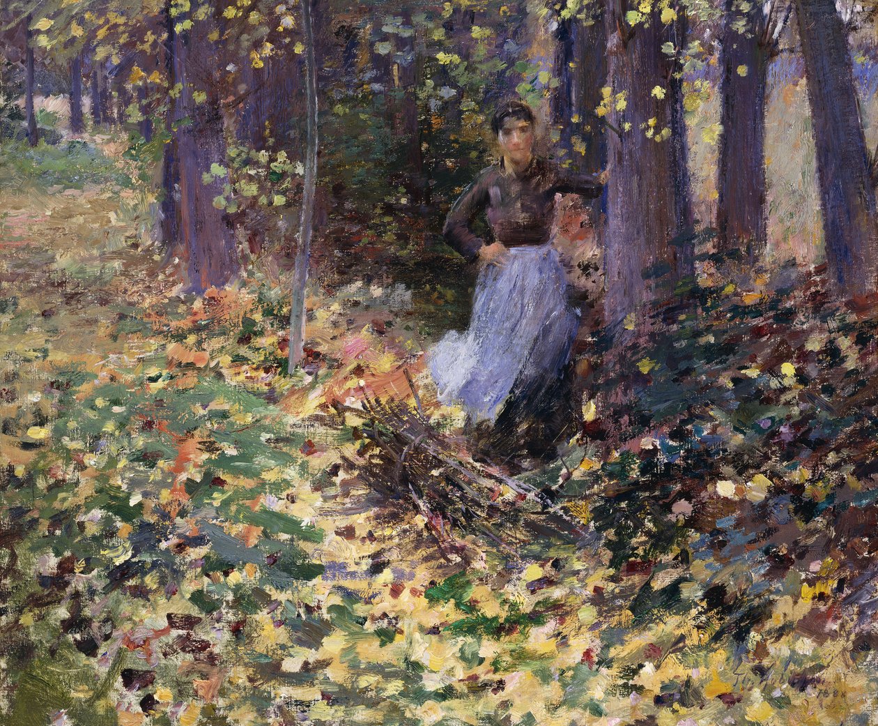 Luz solar do outono, 1888 de Theodore Robinson