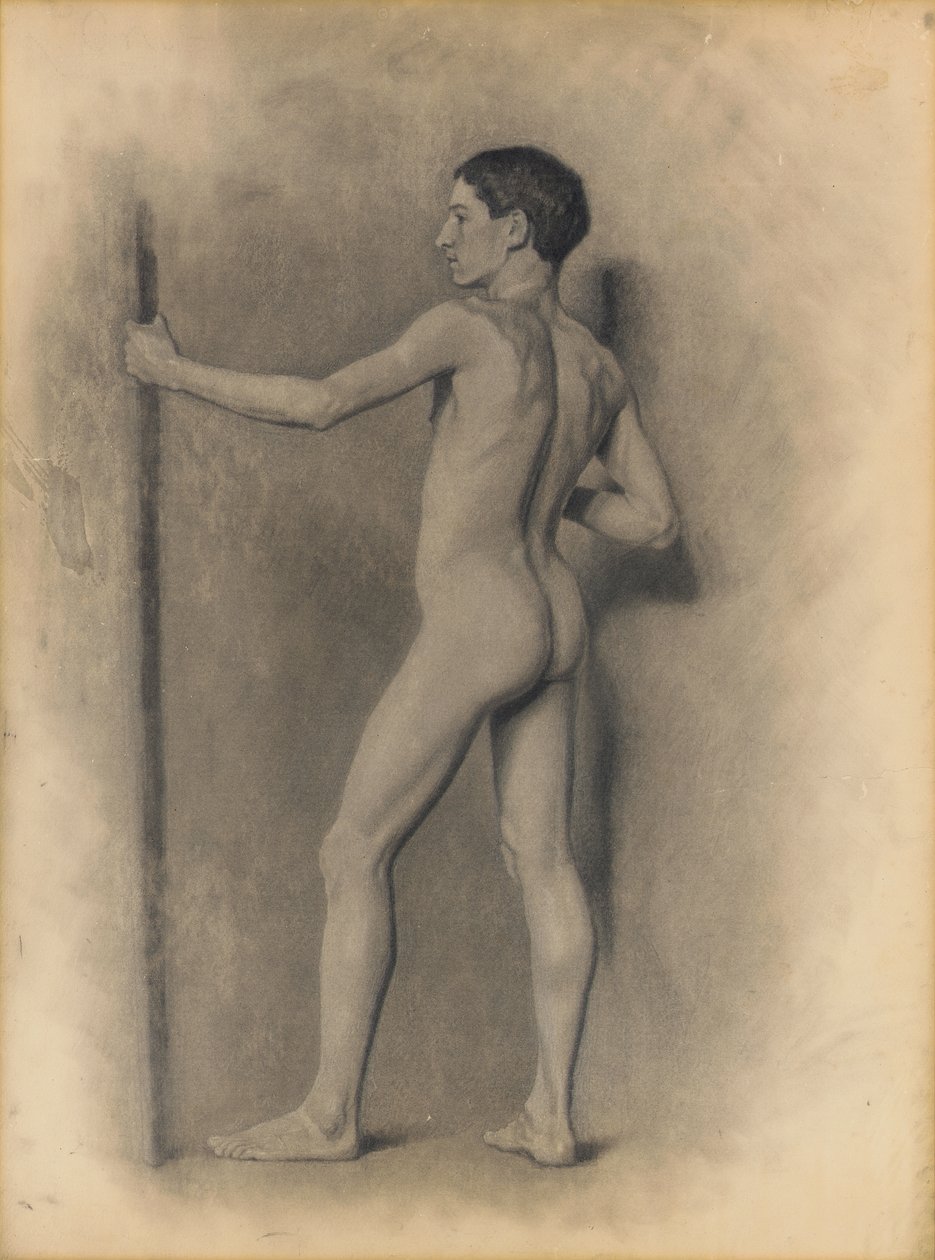 Estudo da figura masculina, 1875 de Theodore Robinson