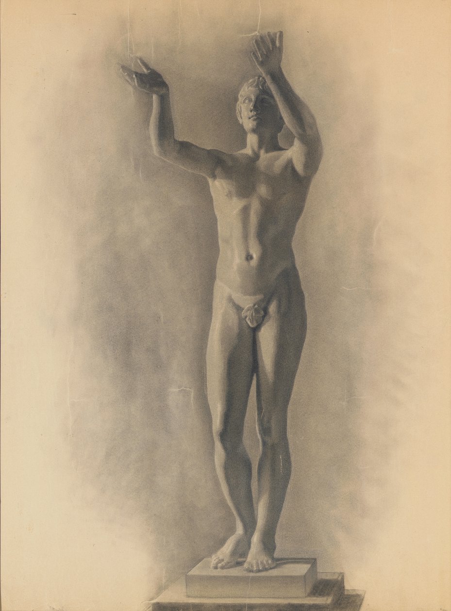 Estudo da figura masculina, 1875 de Theodore Robinson