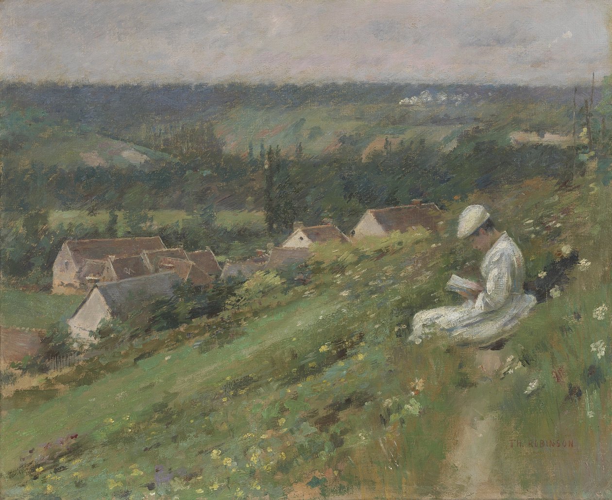O vale de Arconville, c.1887 de Theodore Robinson