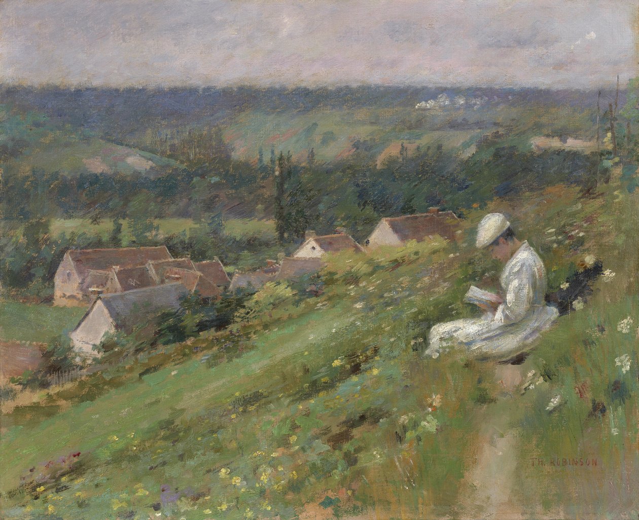 O Vale de Arconville, c. 1887. de Theodore Robinson