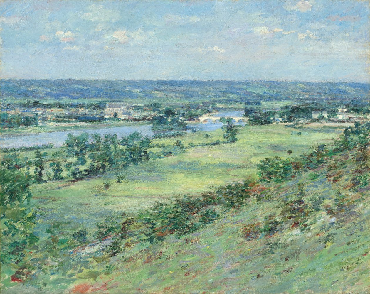 O Vale do Sena, das Colinas de Giverny de Theodore Robinson