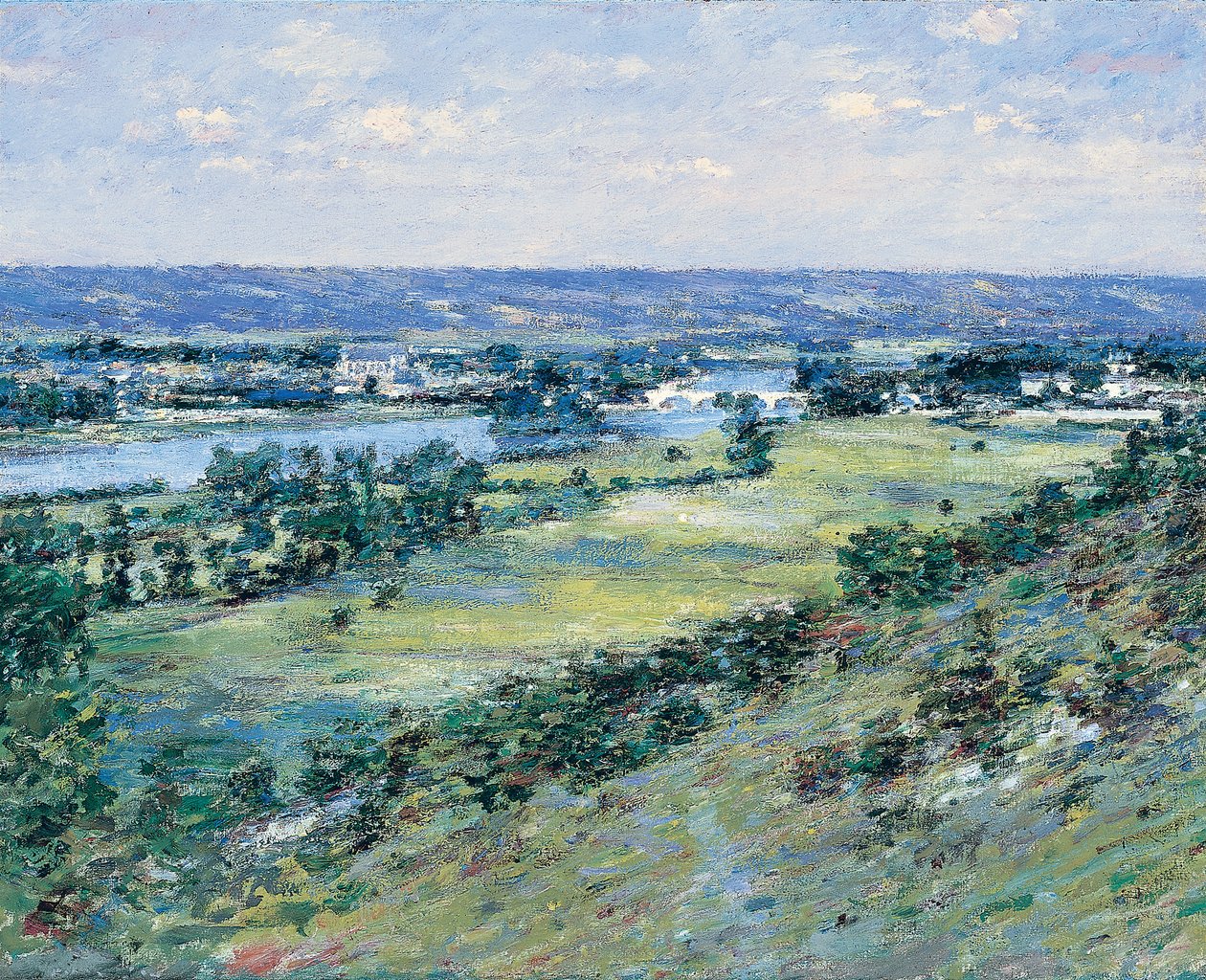 O Vale do Sena, das Colinas de Giverny, 1892 de Theodore Robinson