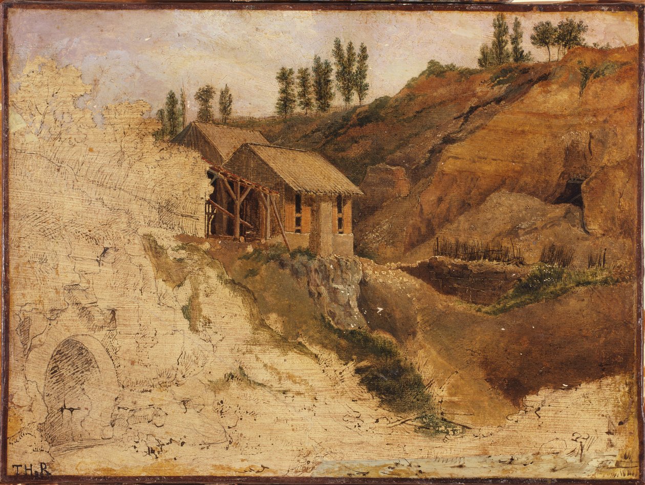 Uma pedreira de Theodore Rousseau