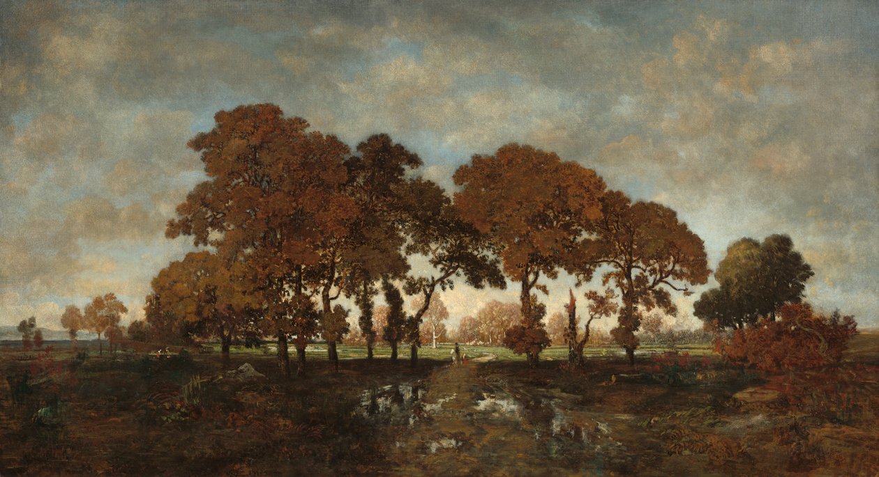 Depois da chuva, c.1850 de Pierre Etienne Theodore Rousseau