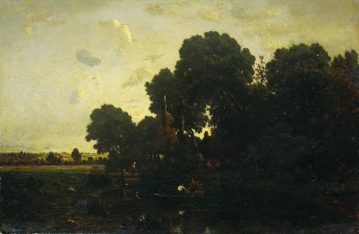 crepúsculo de Theodore Rousseau