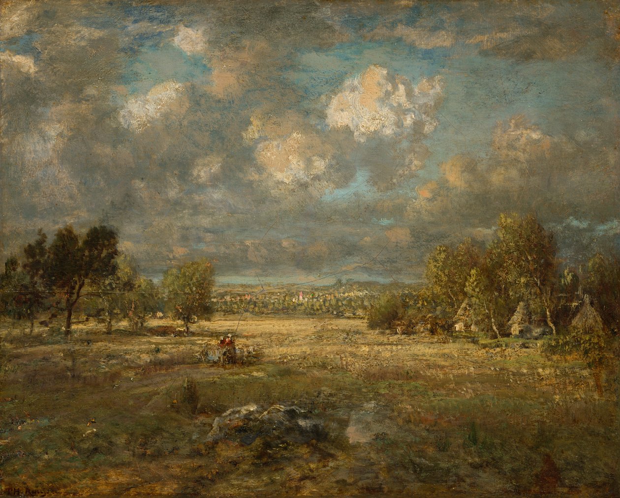 Campo na Picardia, 1860. de Theodore Rousseau