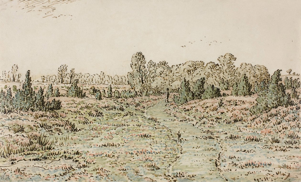 Trilha nas Barbizonnières, 1864 de Pierre Etienne Theodore Rousseau