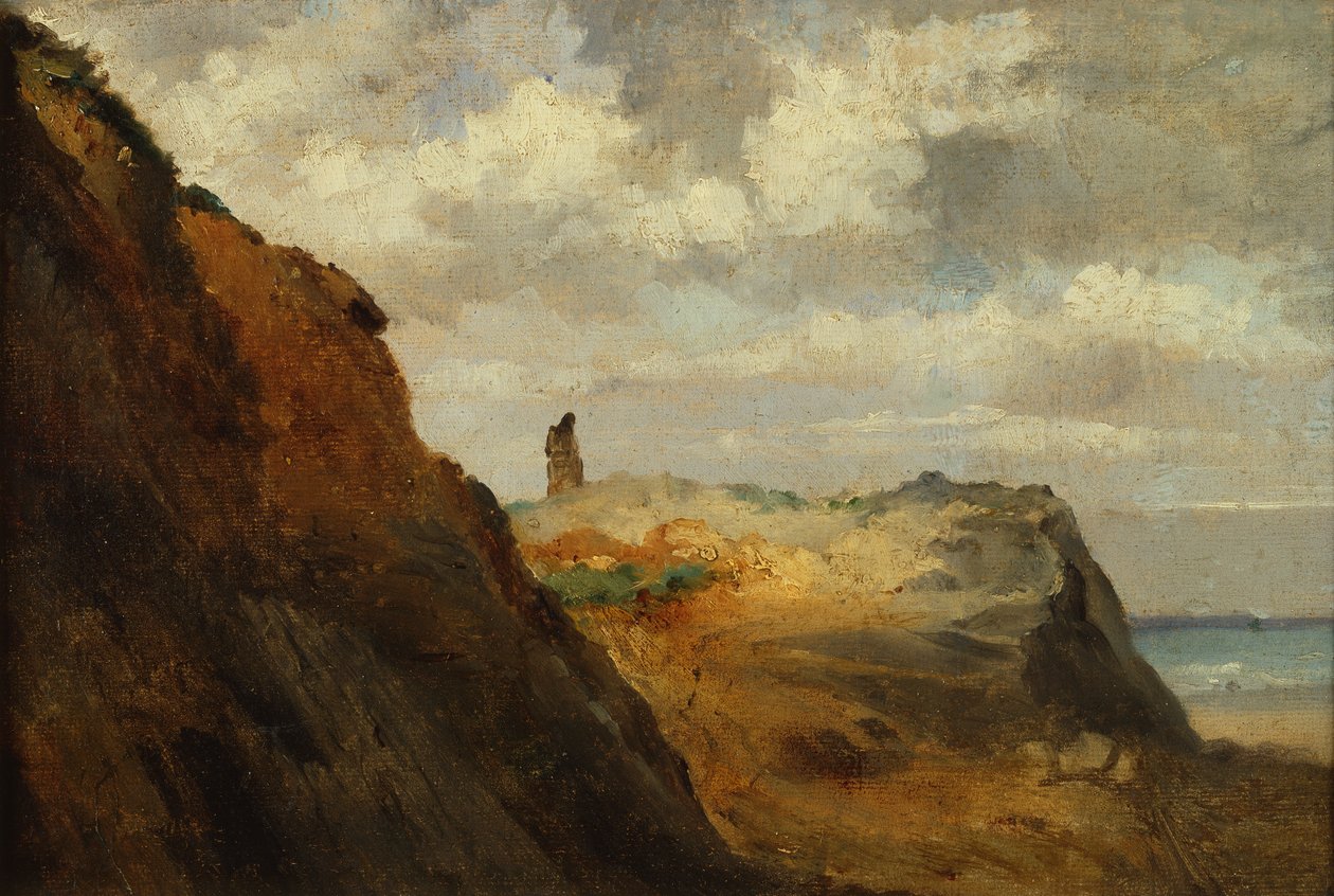 A Costa em Granville (óleo sobre tela) de Theodore Rousseau