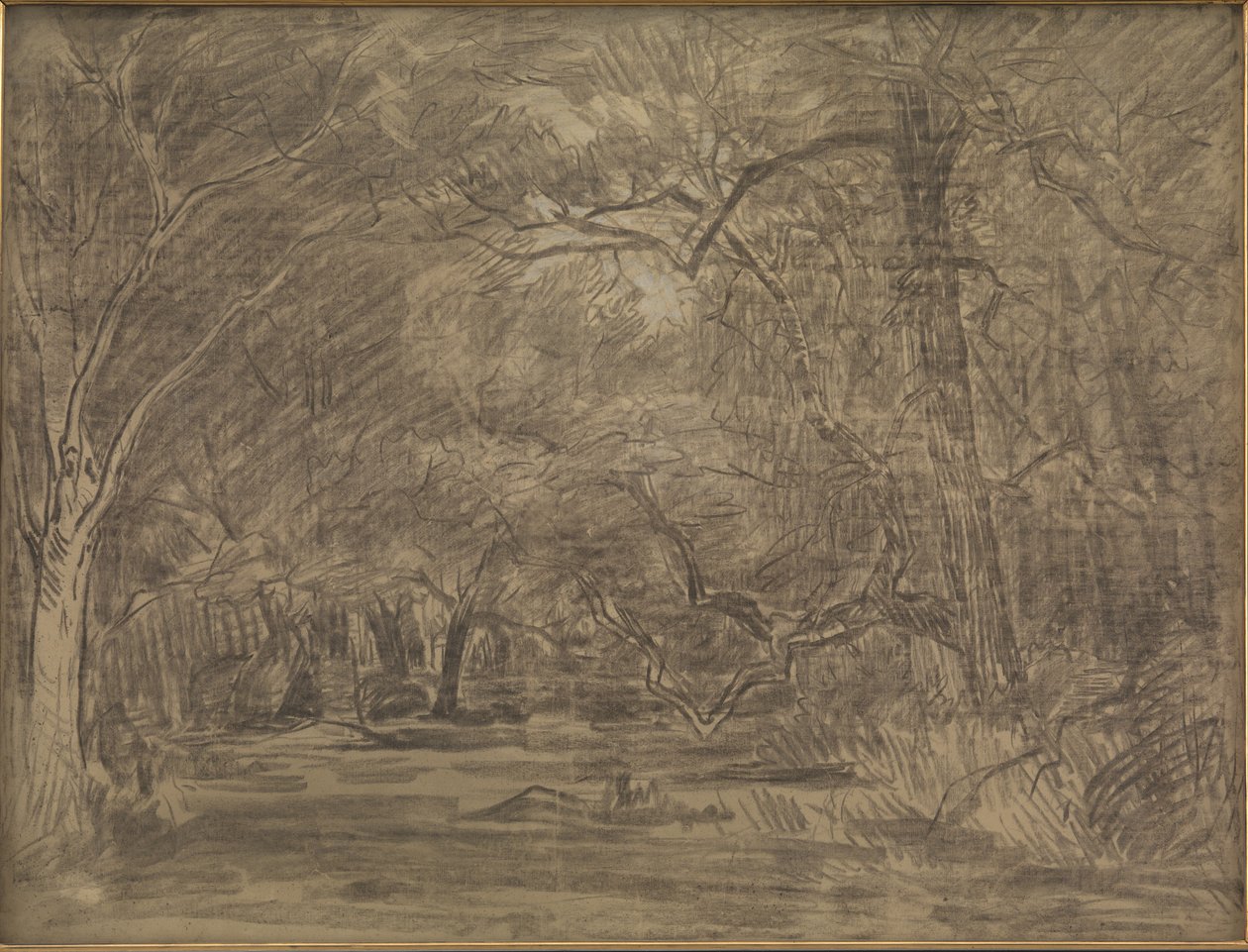 O interior de uma floresta de Theodore Rousseau