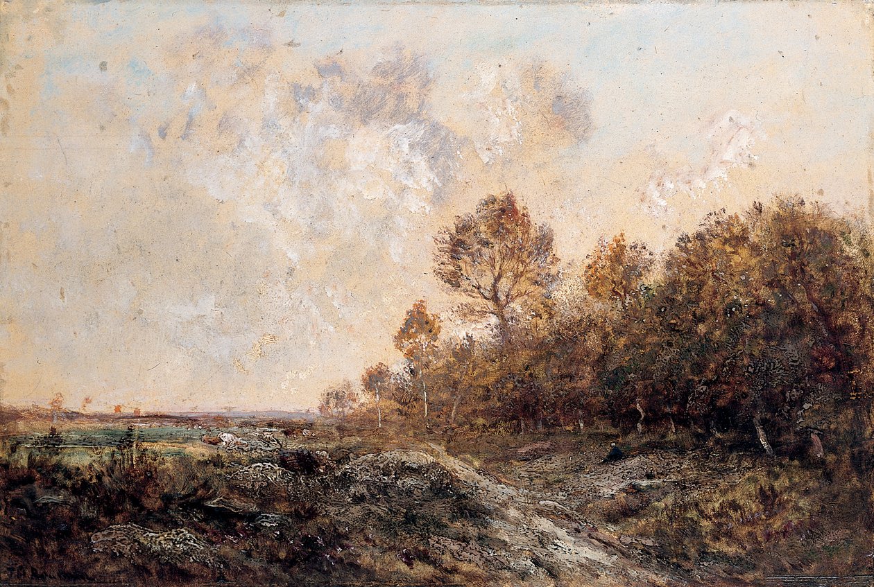A borda de uma madeira de Pierre Etienne Theodore Rousseau