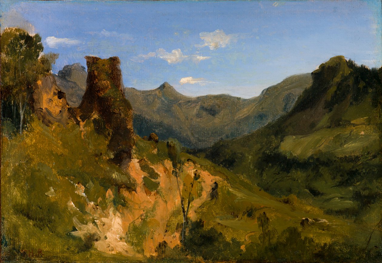 Vale nas montanhas de Auvergne de Theodore Rousseau