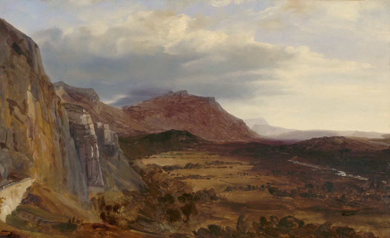 Vista de Saleve, perto de Genebra, 1834. de Theodore Rousseau