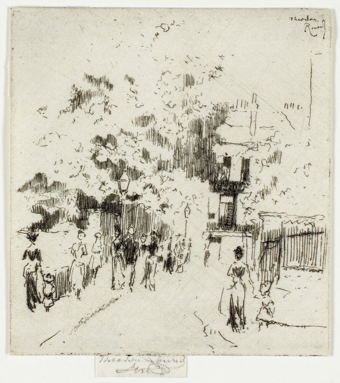 Feriado bancário, esquina da Beaufort Street, Chelsea de Theodore Roussel