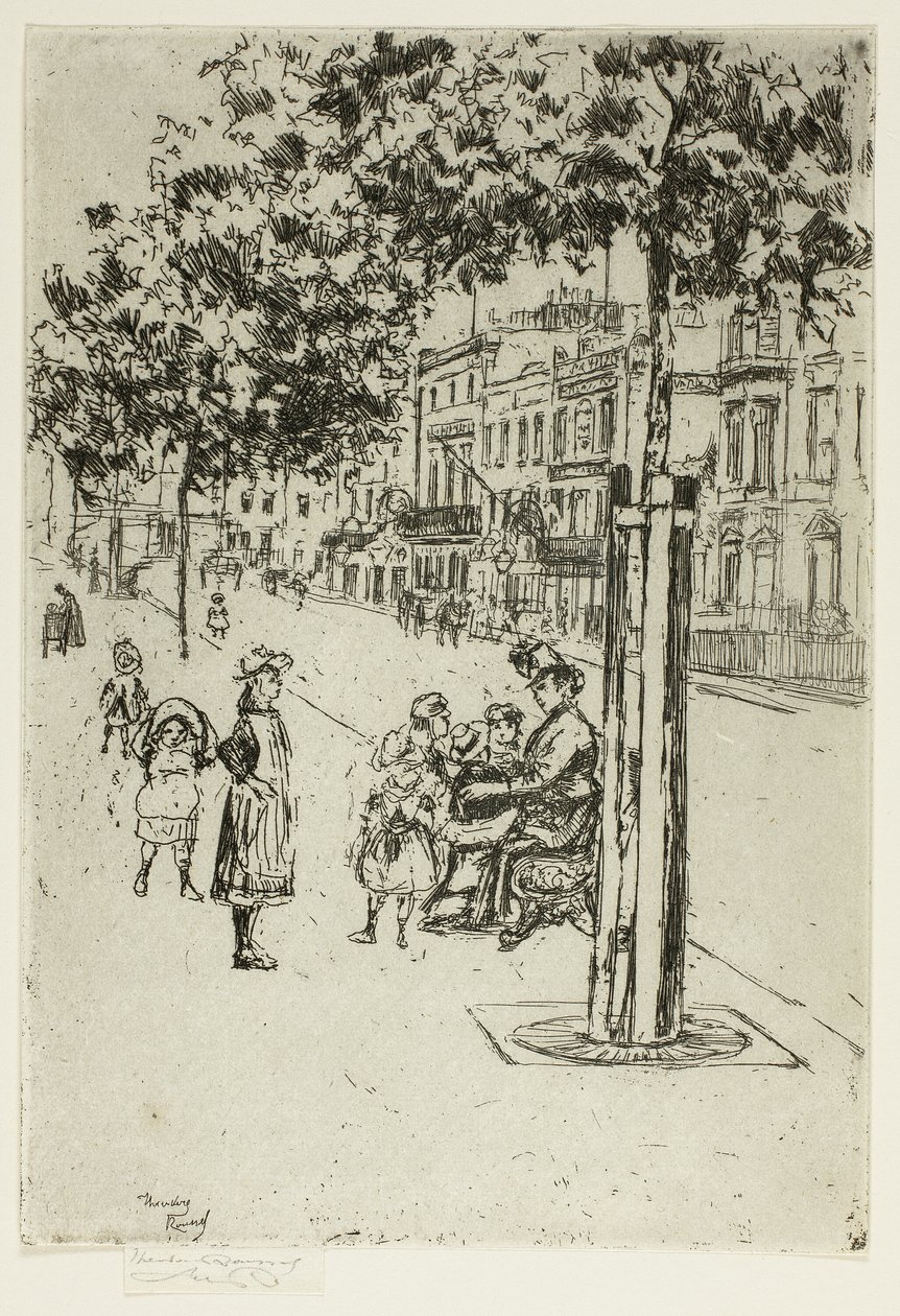 Chelsea Crianças, Chelsea Embankment de Theodore Roussel