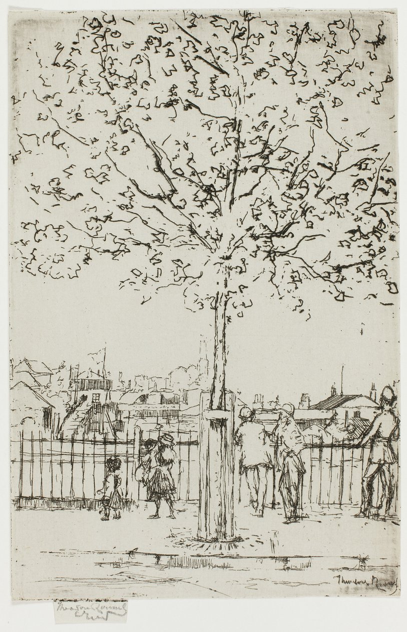 Chelsea Embankment, junho, 17h, 1889 de Theodore Roussel
