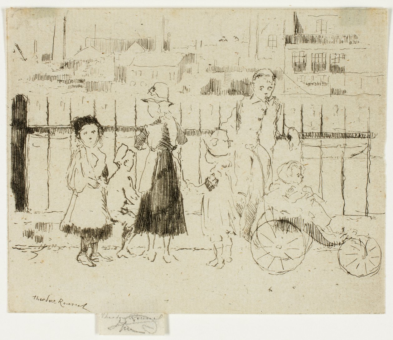 Eventos sobre os trilhos, Chelsea Embankment de Theodore Roussel