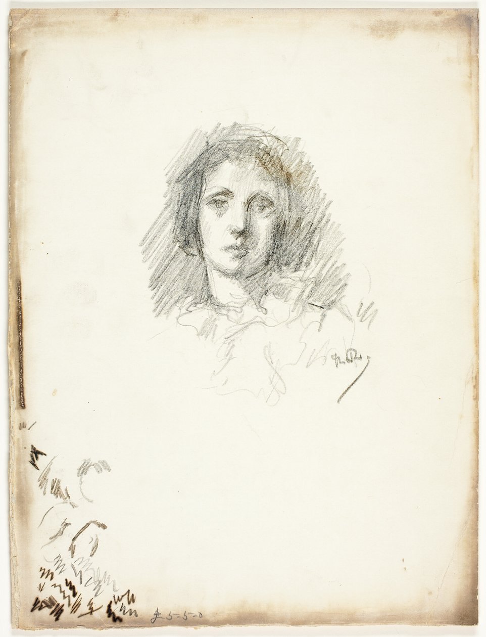 Cabeça de retrato de Theodore Roussel