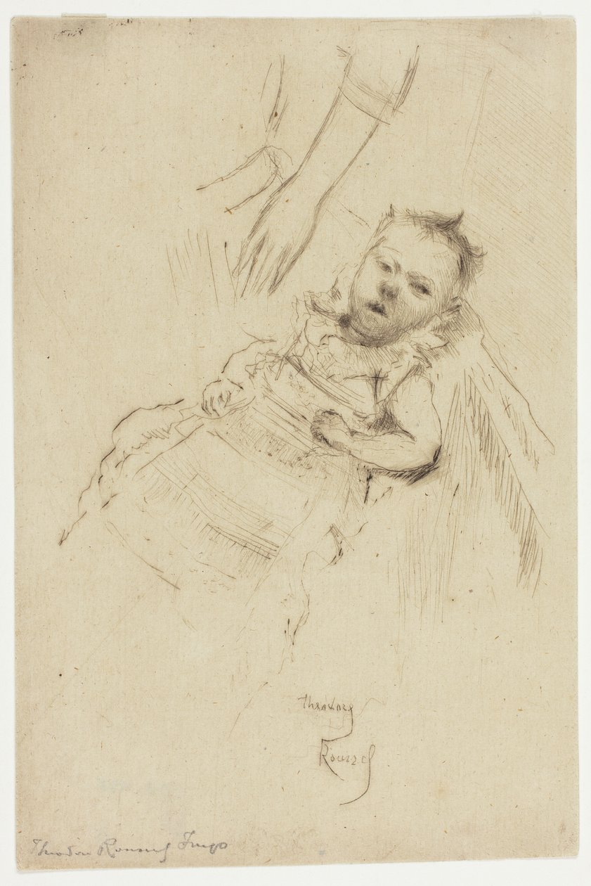 Retrato de Margery Chambers, com dez semanas de idade de Theodore Roussel