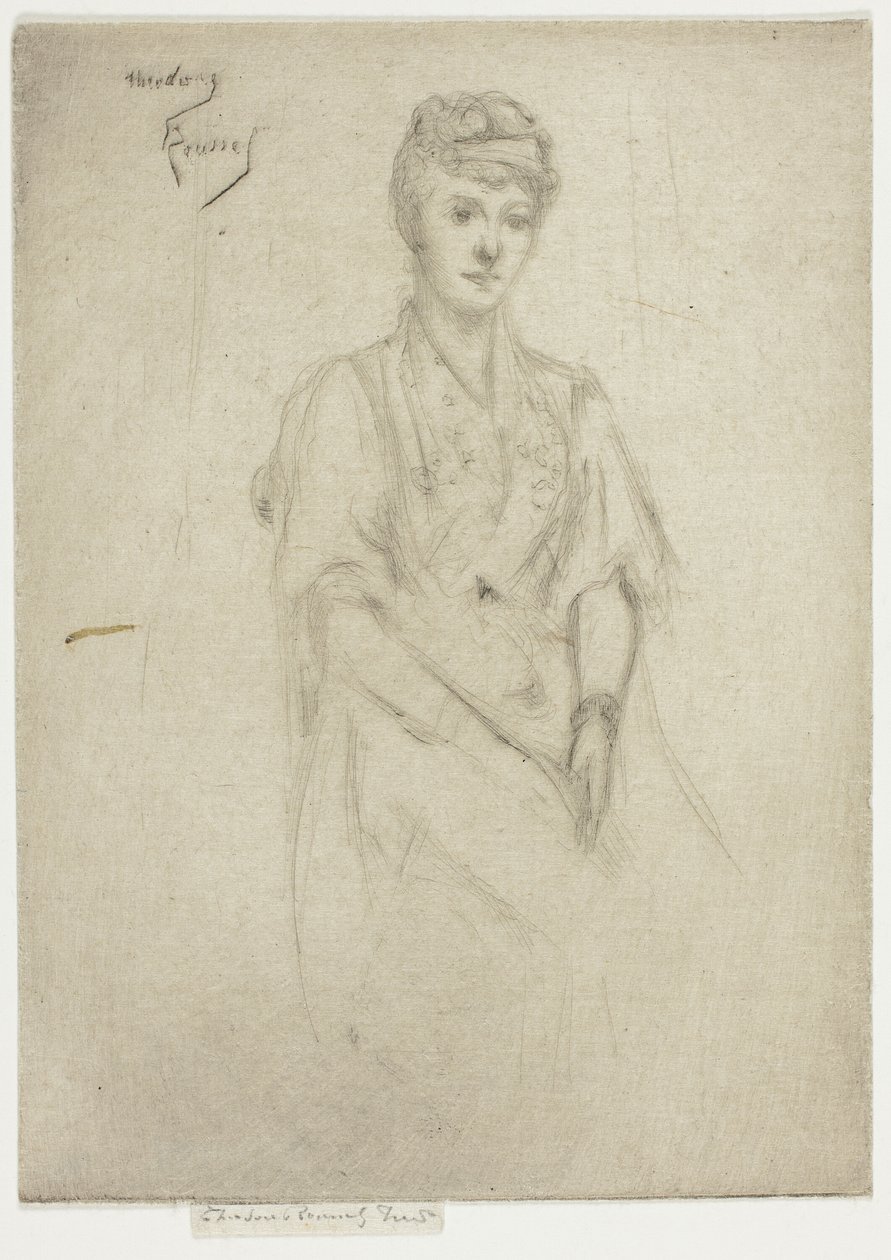Retrato da Sra. Cyprian Williams em fantasia de Theodore Roussel