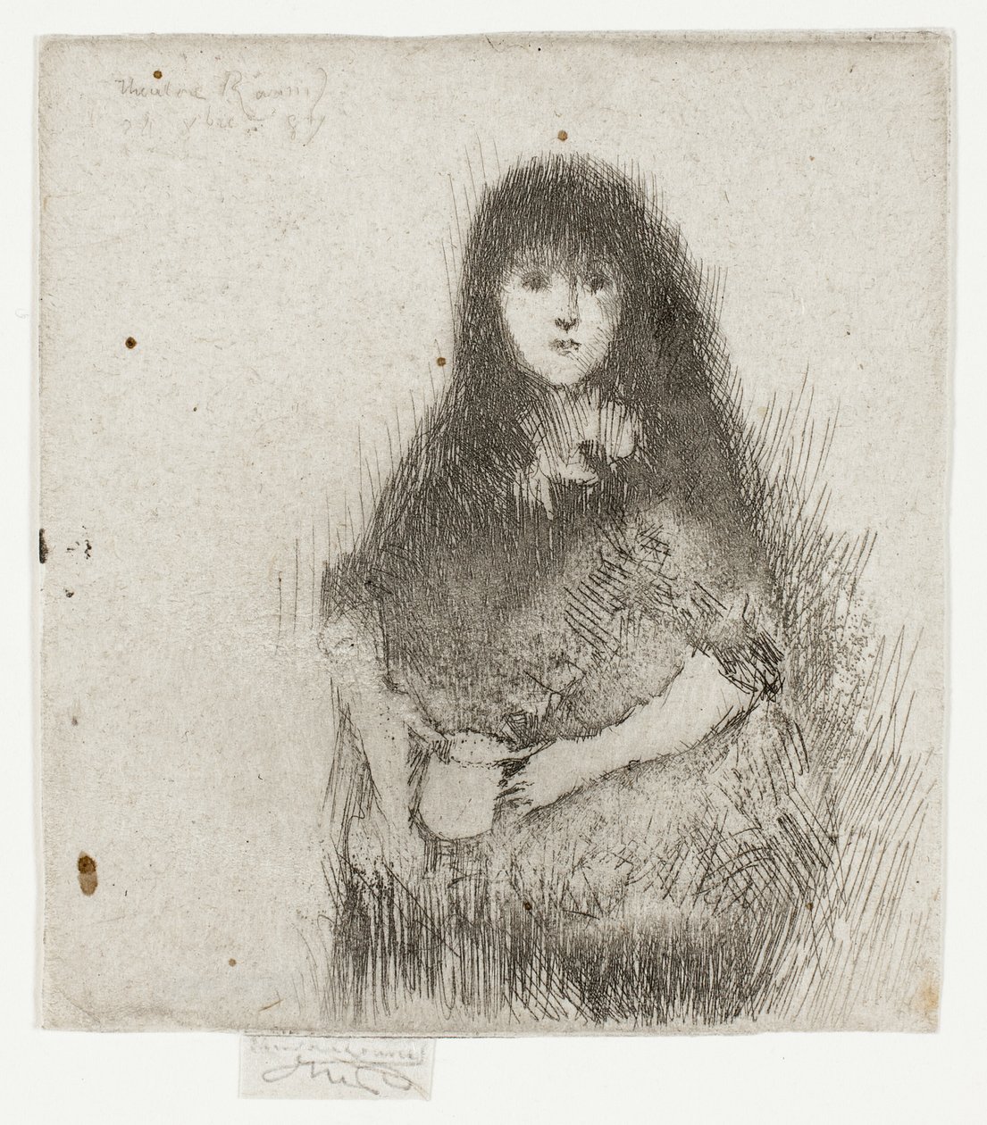 Retrato de uma menina espanhola de Theodore Roussel