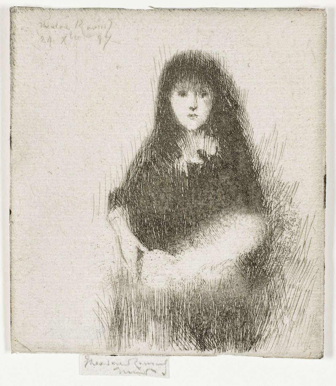 Retrato de uma menina espanhola de Theodore Roussel