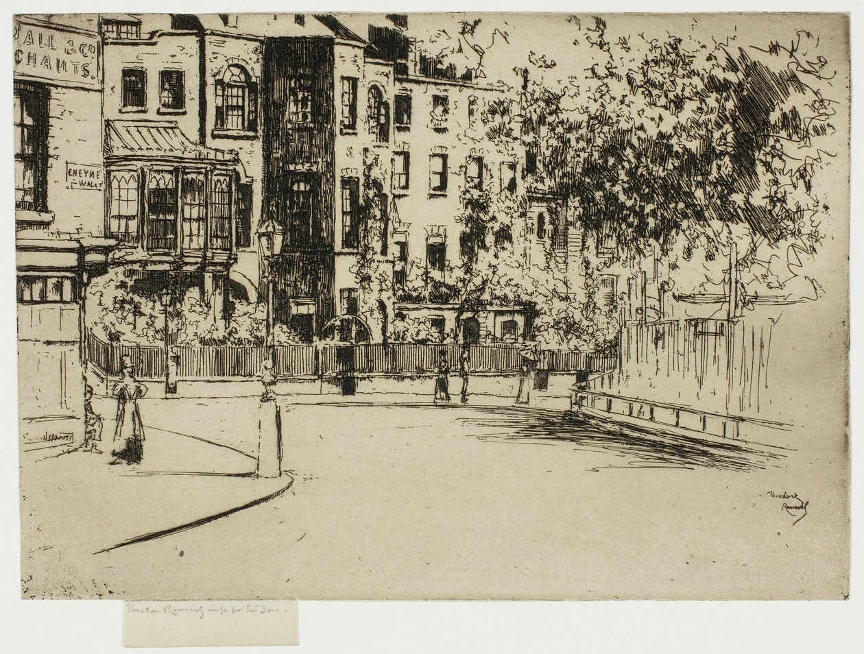 A esquina de Cheyne Walk, Chelsea de Theodore Roussel