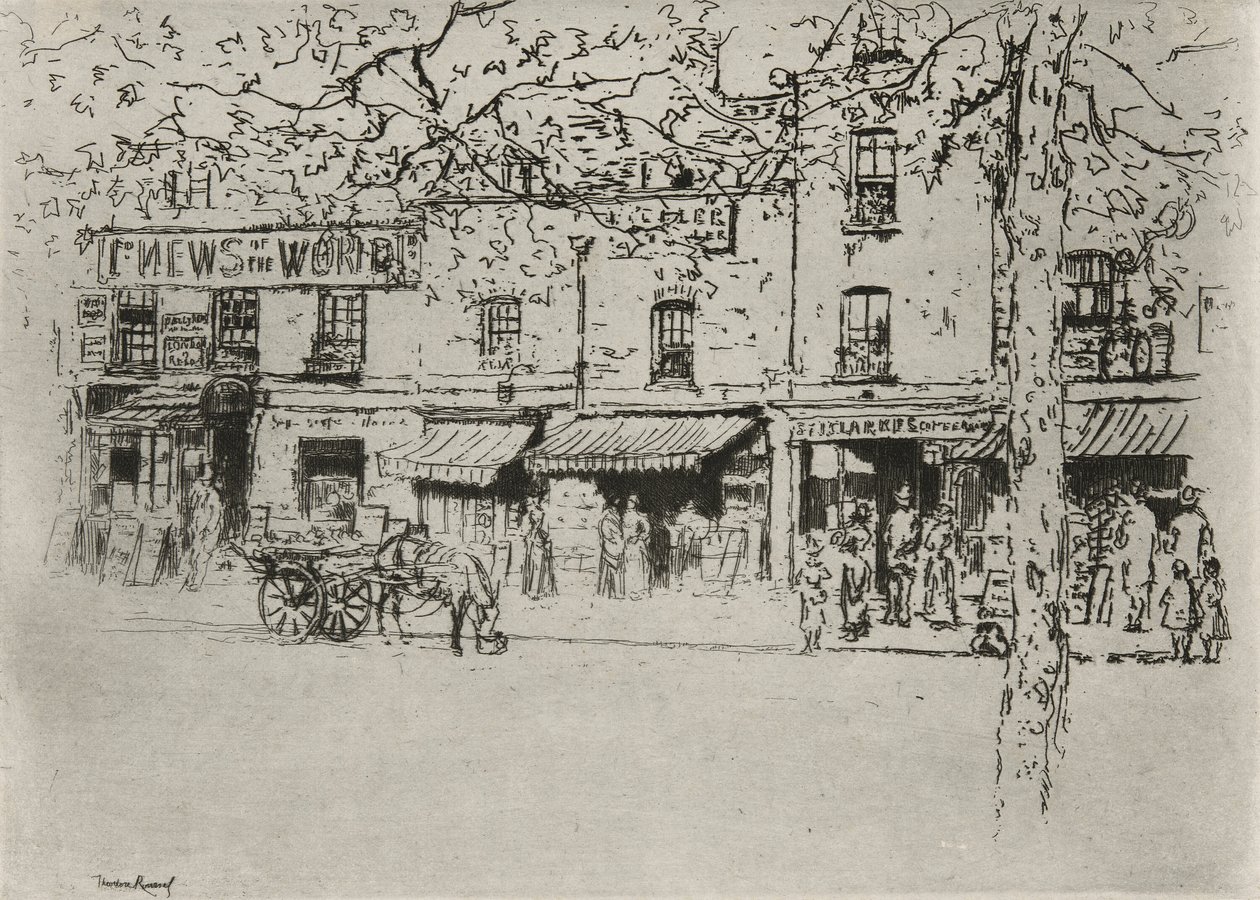 A rua, Chelsea Embankment de Theodore Roussel