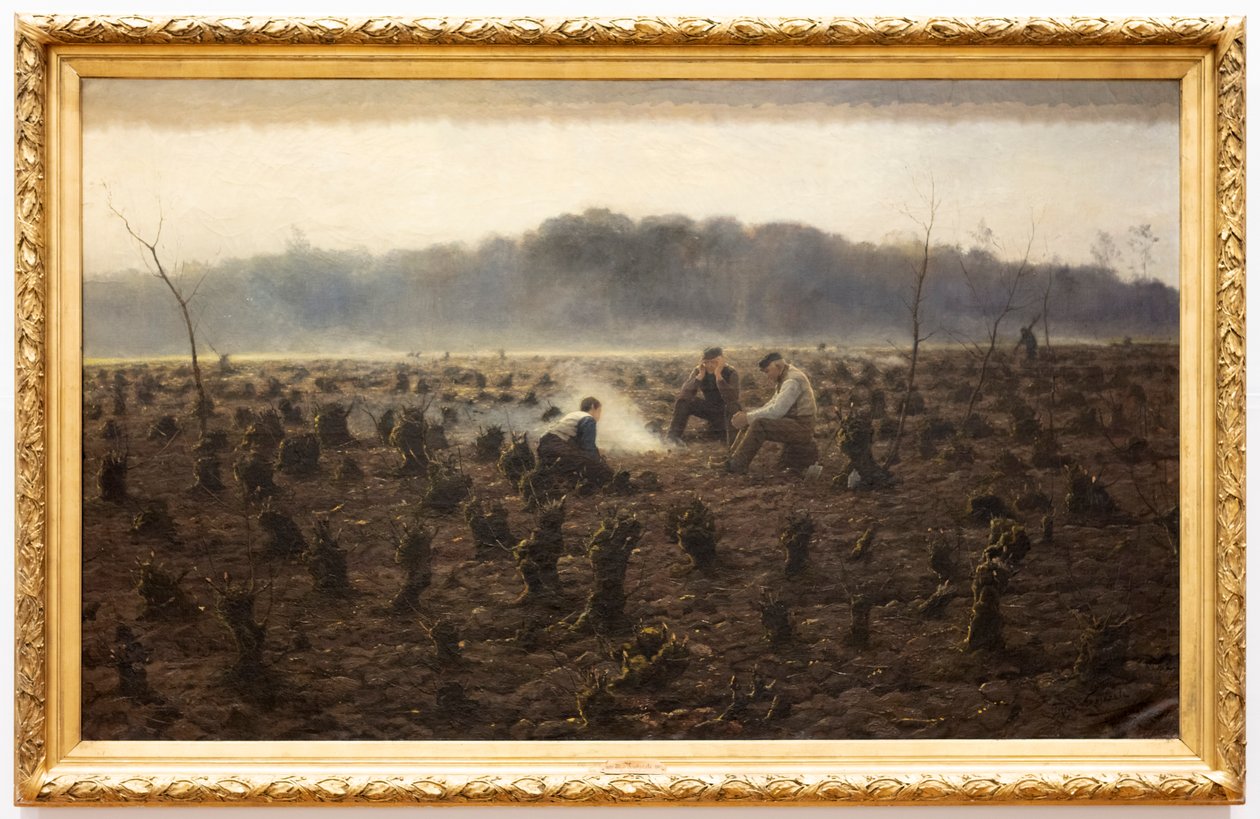 The Stumps (Les Souches) (óleo sobre tela) de Theodore Verstraete