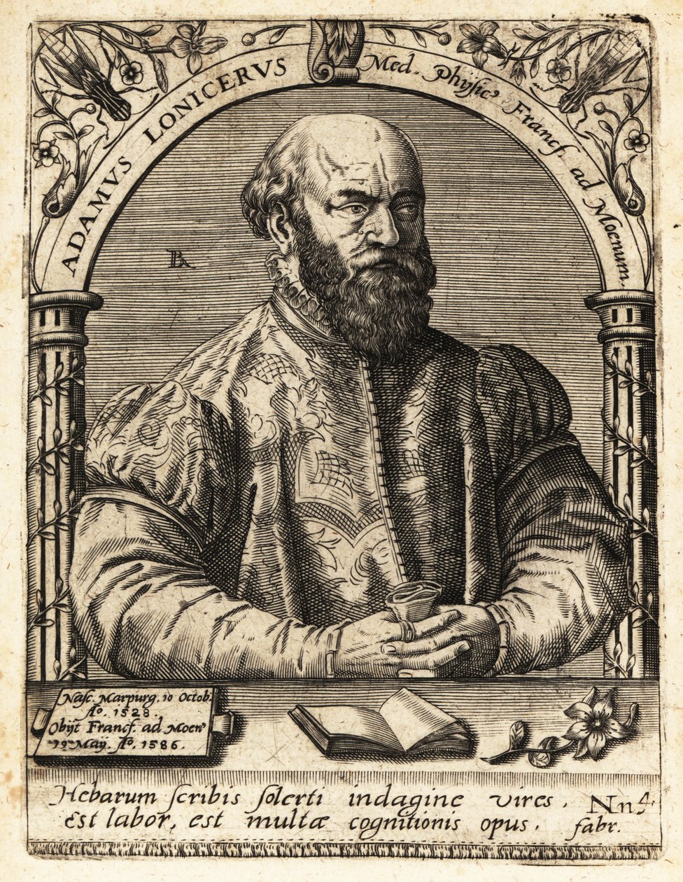 Adam Lonicer ou Lonitzer de Theodore de Bry